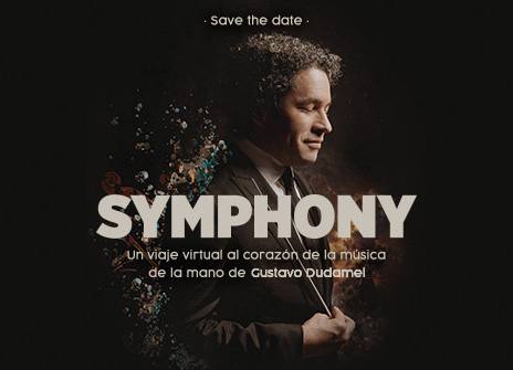 Symphony save the date visual with Gustavo Dudamel