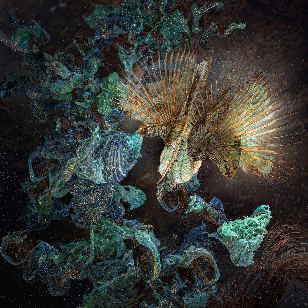 Wings, digital artwork by Alice Labourel
